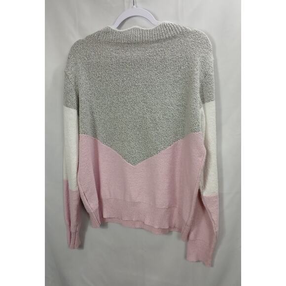 Ultra Soft & Feminine V-neck Sweater in Soft Colors/Delicate/Dreamy/Size XL - Picture 5 of 5